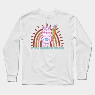 It's A Rainbow World Long Sleeve T-Shirt